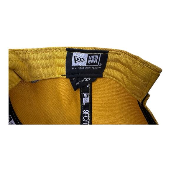 LA Dodgers New Era 9Forty Men’s SnapBack Hat Wheat Navy With Outline - Picture 9 of 10